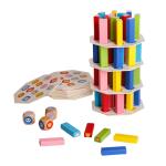 Tower 12.5cm Automatic Domino Train Domino Wooden Blocks