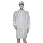 Customized Unisex Waterproof Non Woven Disposable White Lab Coats