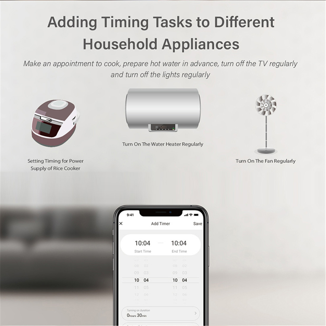 Power Consumption Measurement Wi-Fi EU Plug Socket