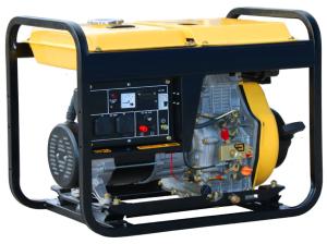 China Economical Diesel Powered Portable Generator 6.5kw Single Phase AC TW 8500QX factory