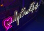 RoHS AC100V 150cm Silica Gel Neon Sign 18 colors For Store