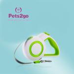 One-Handed One Button Lock & Release Outdoor Dog Lead Long Rope Dog Leash Dog