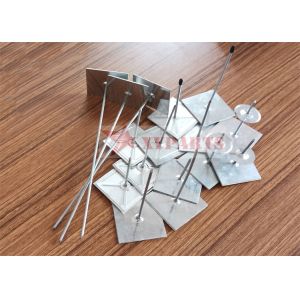 China Galvanized Steel Rock Wool Fixed Insulation Nail Self Stick Pins With Double Self Adhesive Tape factory