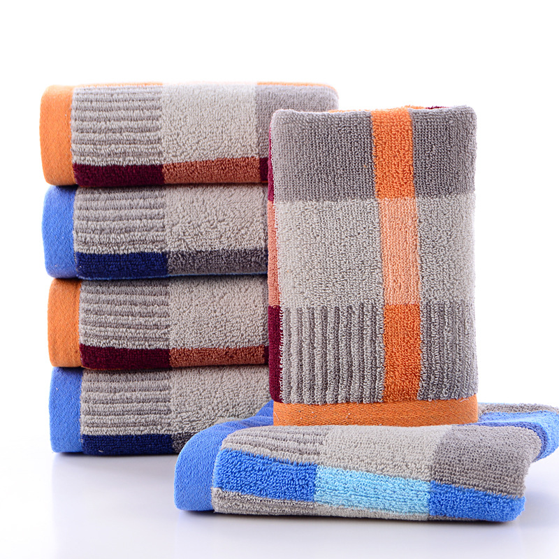 Home Customized Size Embroidery Logo Cotton Towel For Men Women Soft Thickened Towels