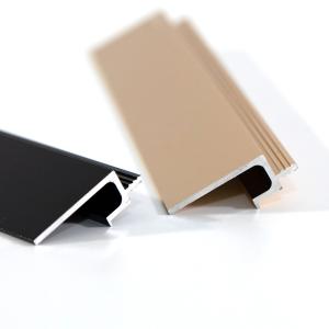 China L Shape Hidden Aluminum Furniture Handle Anodized 12 Inch factory