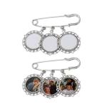 Blank Metal Lace Brooch Pendant for Sublimation Printing Graduation Season Pin