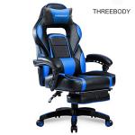 PU Leather Executive Racing Office Chair Ergonomic Headrest High Density Foam