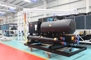 China Residential R134a 1419KW Water Cooled Screw Chiller Heat Pump System factory