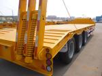 3 axles 60ton low loader low bed semi trailer low boy trailer on sale