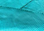 140GSM 93% Polyester Butterfly Mesh Fabric For Sports Wear Lining Turquoise Blue