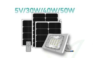 China High Brightness Waterproof Ip67 Remote Control Outdoor Led Solar Flood Light factory