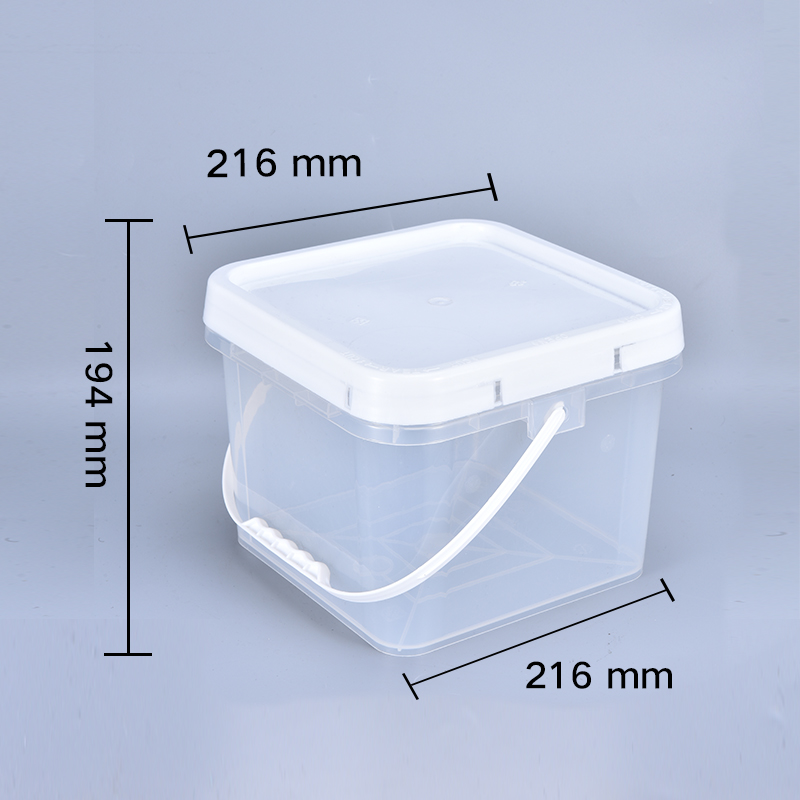 Customrized Logo 5L Round PP Buckets with Handle Corrosive-Resistant Paint in Various Colors