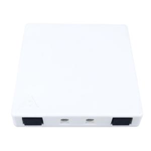 China 2 Cores UPC Plastic Fiber Optic Faceplate Socket Panel for Indoor in FTTH Network factory