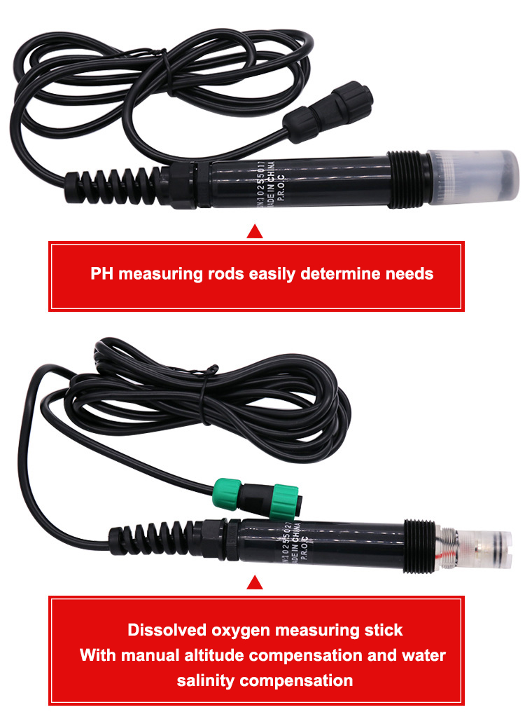 Combo 5 in 1 PH/COND./D.O/TEMP Water Meter For Aquaponic AZ86031 Portable Fish Pond IP67