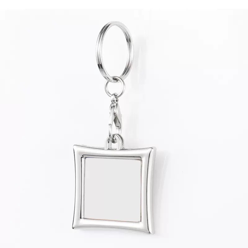 DIY Keyring Personalized Sublimation Photoframe Keyrings Printable Pendant Keychains Ornaments
