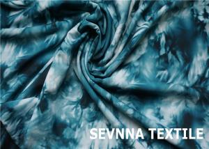 China Sun Protection Stretch Swimwear Fabric , 185gsm - 200gsm Patterned Swimwear Fabric factory
