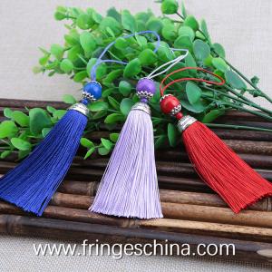 China Colorful classical wholesale chinese tassels trimming fringe for bookmark factory