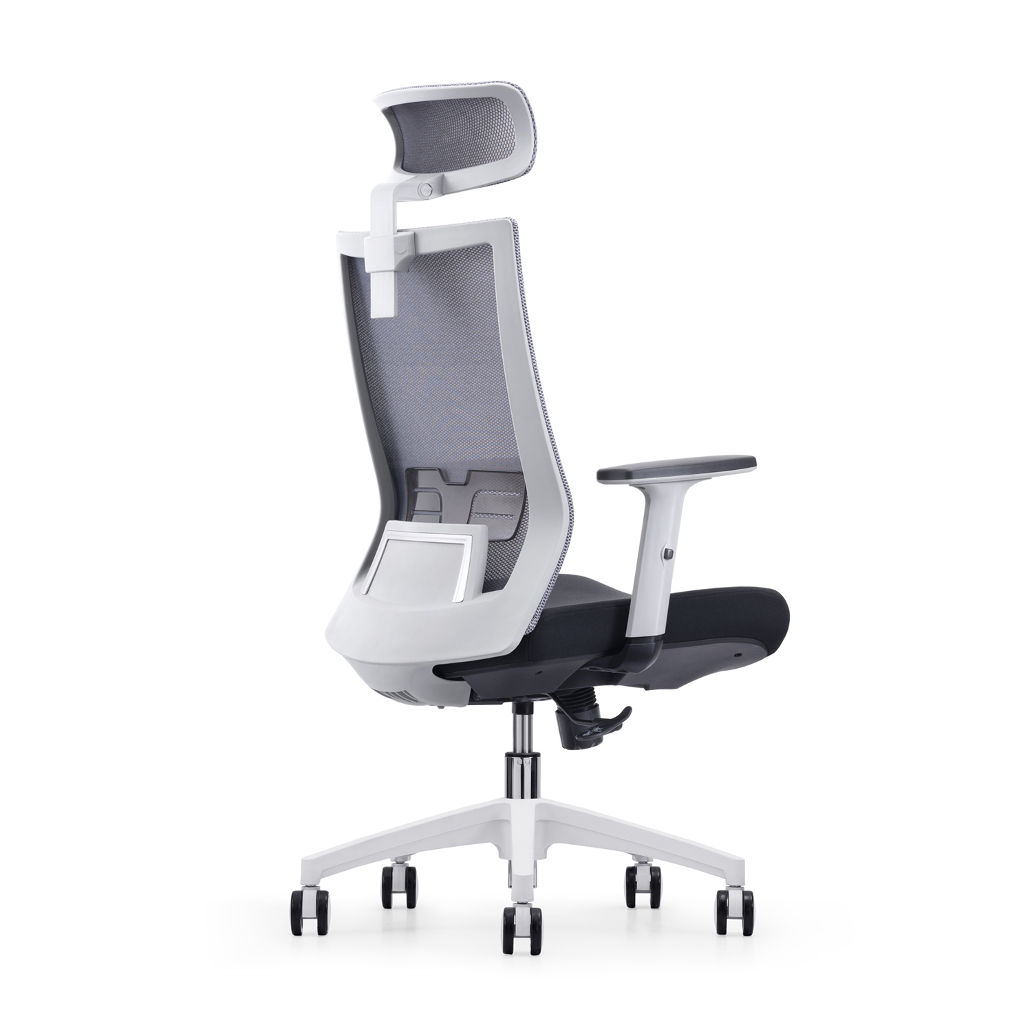 Backrest Adjustable M890A Gray Mesh Office Executive Chair 2D Armrest BIFMA Standard
