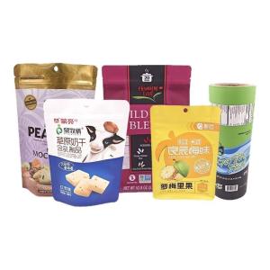 China Custom Laminated Ziplock Stand Up Pouch For Dried Fruit And Snacks factory