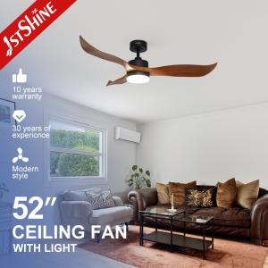 China Home Decorative LED Lighting 1stshine LED Ceiling Fan with 10- and 3 ABS Plastic Blades factory