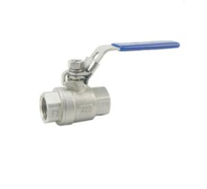 China CF8M Female Sanitary Thread 1/2 Inch SS304 3 Piece Flanged Ball Valve factory