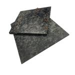 Multi-functional 370*470mm Carbon Fiber Board with 1mm Thickness and Golden Foil