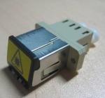 Duplex LC metal shuttered Fiber Optic Adapter single mode or multimode