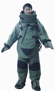 China Waterproof Treated Eod Bomb Disposal Suit 12V DC Protection Of Fragmentation factory