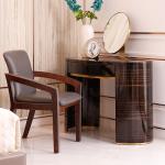 63x90cm Luxury Modern Dining Chairs With Armrest European Wooden