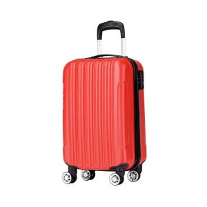 China ABS TSA Lock Red ODM 190D 4 Wheel Trolley Luggage factory