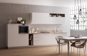 China Customized Modern EB Board Kitchen Cabinet Tailored White Kitchen System factory