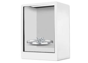China 55 Inch Touch Screen 3D Holographic Display Box Vertical Transparent LCD Showcase factory