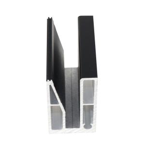 China Aluminum U Shape Glass Channel for Balcony Fits 10-13mm Glass and After-sale Service factory