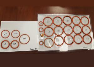 China AS568 Colorful Silicone O Rings / Waterproof Custom Rubber Rings For Oil Seals factory