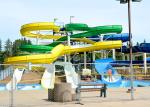 Amusement Park Spiral Water Slide 1.4 M Each Lane Raft Slide Glass Fiber