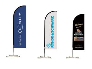 China Custom Auction Racing Advertising Banner Decorative Feather Food Teardrop Beach Flag factory