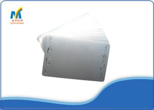 China Sublimation Metal Business Cards Blank With Sliver Butterfly Design factory