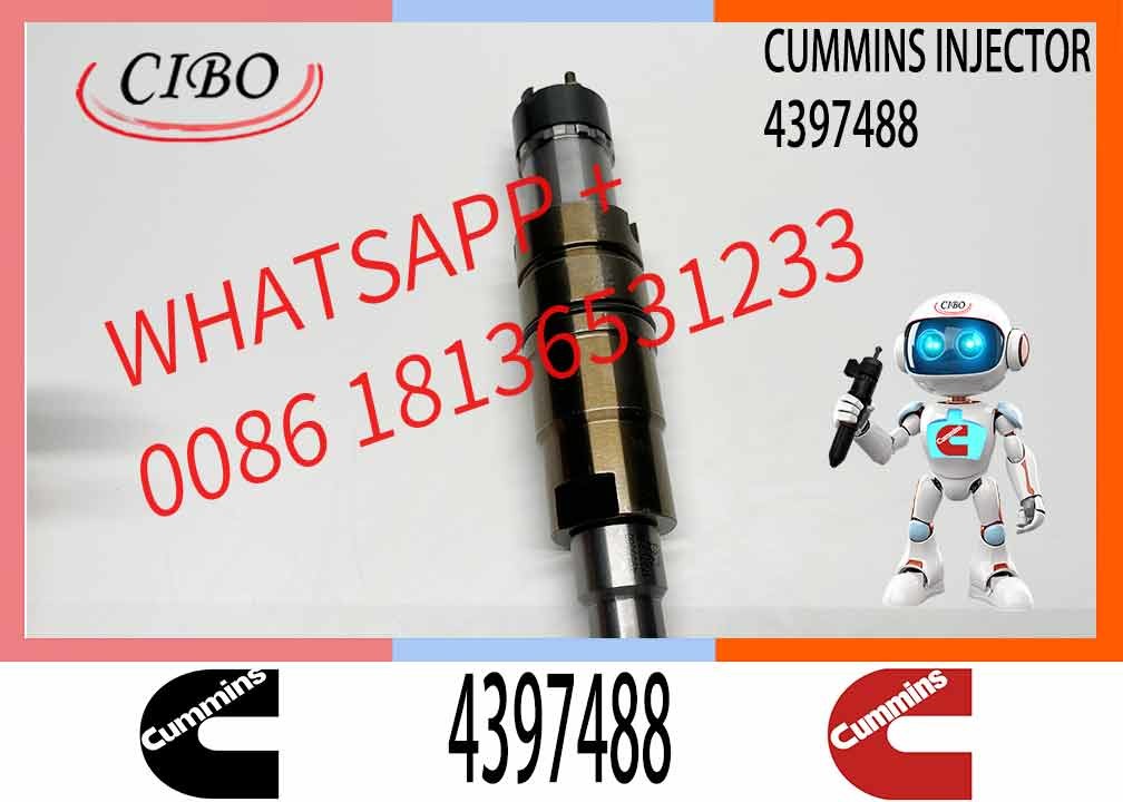 NINE Brand Hot Sales Diesel Engine Parts 4397488 Common Rail Injector 4397488