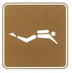 Tourist Attractions Brown Travelling Sign Reflective Film Sheet and Aluminum