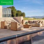 Wooden Furniture Garden Set Modern Outdoor Furniture Solid Wood Teak Courtyard