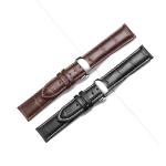 Leather Watch Band Bracelet Strap Butterfly Deployant Clasp Buckle Watchband 14