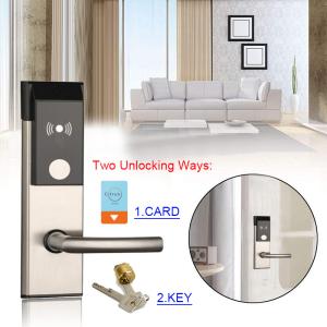 China 4 Colors Hotel Smart Door Locks Optional RFID Key Card With Security Free Software factory