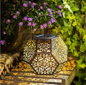 China Metal Waterproof 7 Lumens 0.16W Outdoor Tabletop Solar Lights factory