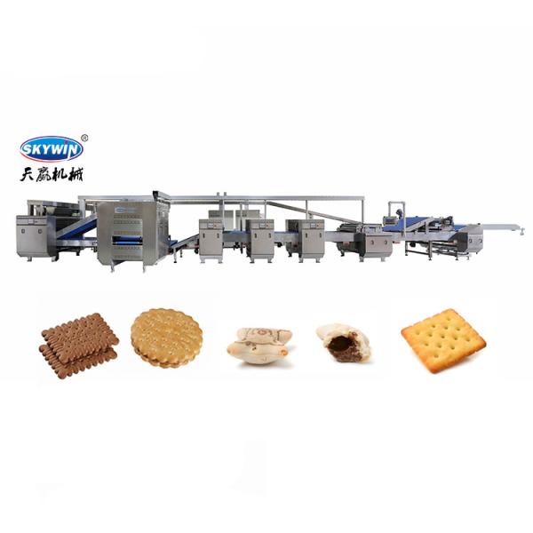 300kg/H Chocolate Filled Injection Biscuit Machine Cream Filled Biscuit