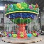 Animal Shape Flying Chair Ride 16 People Running Diameter 7.5m Height 5m