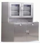 ISO 13485 201 Stainless Steel Medical Cabinet Knock Down