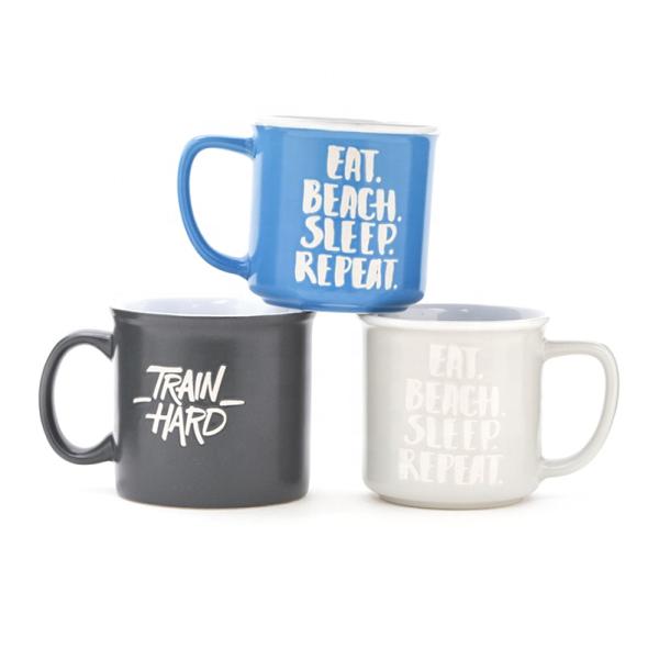 2025 Design Customized Coffee Mug 10oz Enamel-Like White Coffee Mug For Gift