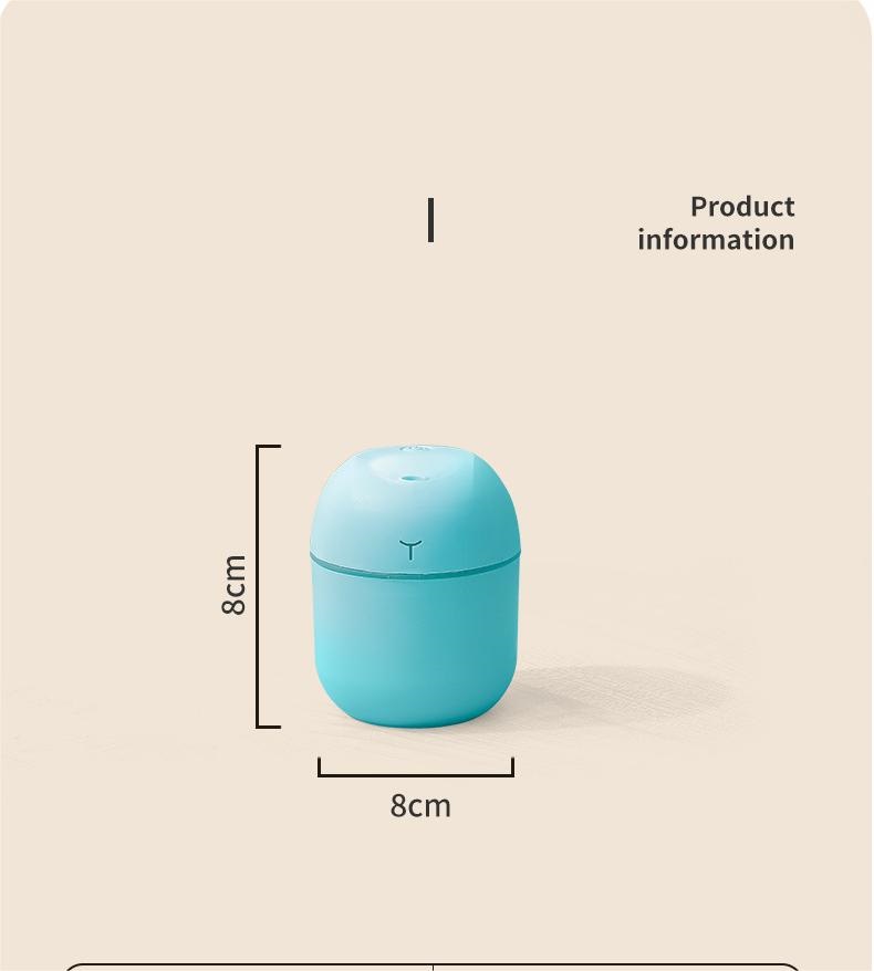 Mini Car Water Drop USB RGB Light Aromatherapy Air Humidifier for Outdoor Adventures