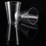 Durable PS Plastic Cups with Customizable Logo for Beverage Packaging