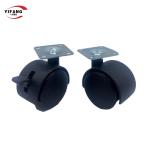 Custom Made 2 Inch Nylon Caster Wheels / Swivel Chair Wheels With Brake